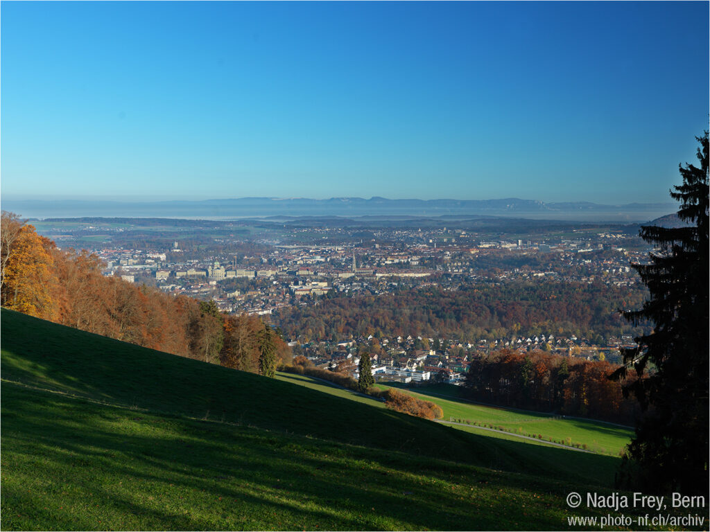 Aussicht Gurten auf die Stadt Bern